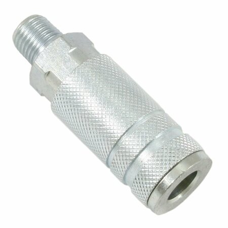 FORNEY Lincoln Style Coupler, 1/4 in x 1/4 in MNPT 75525